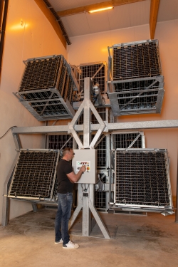 Champagne Alain NAVARRE - Remuage en Gyropalette : Précision et Savoir-Faire